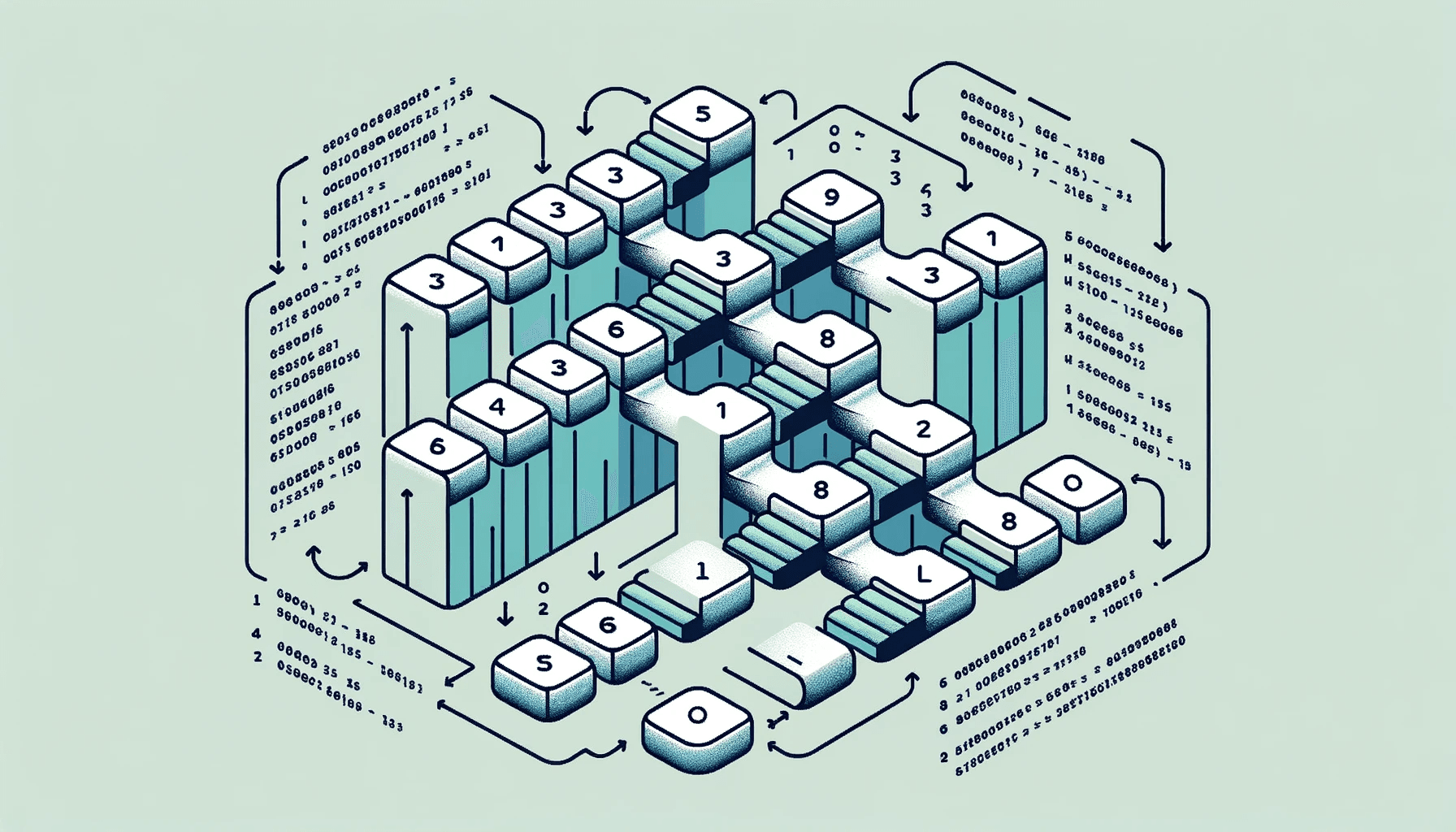 Binary Search algorithm representation